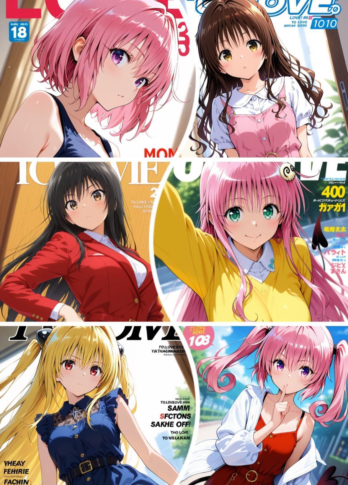 动漫女神💗杂志风，绝美啊！次元整活好有意思日漫​​​