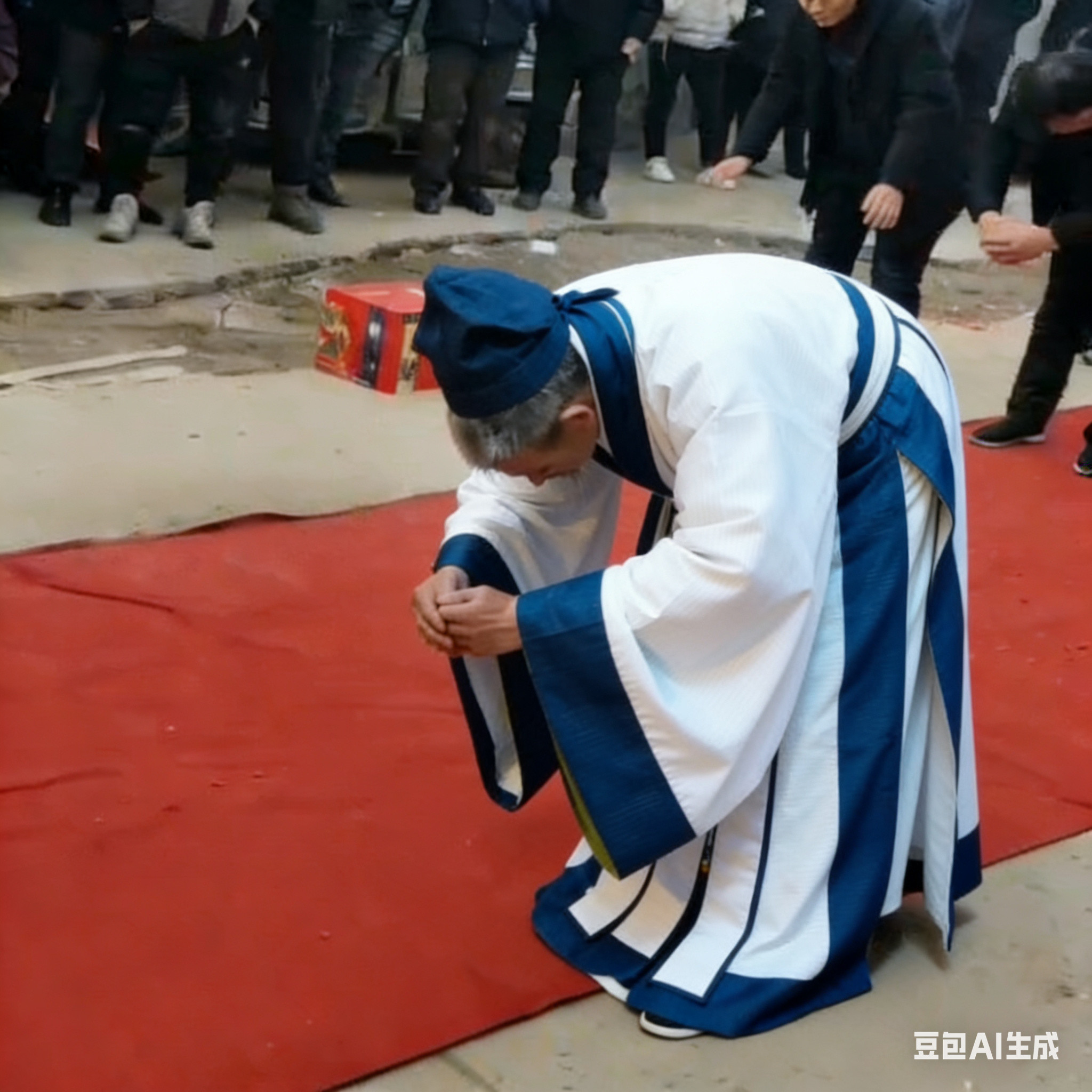 原来只差一套汉服难怪那些祭拜动作看着别扭，原来是衣服错了，换了衣服气质都变了，文