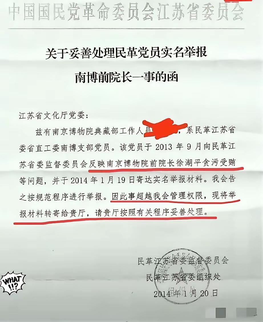 南博前院长徐湖平，这下真跑不掉了。​这一回，南博前院长徐湖平怕是真睡不着觉了！