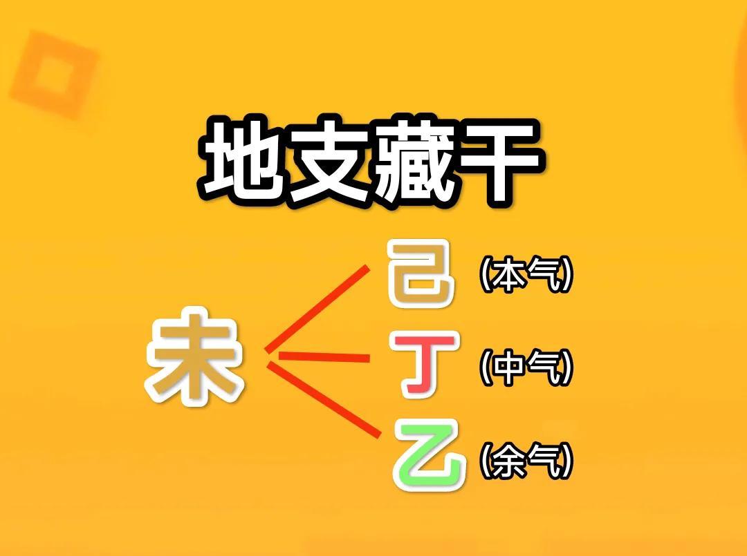 《地支藏干未土解析》地支未土在十二地支中位居第八，属阴土；方位，西南偏南；时辰
