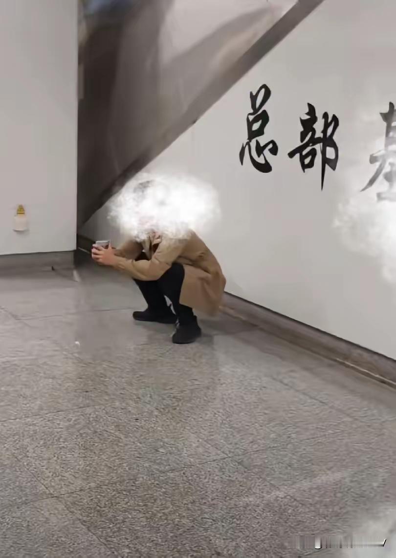 自打那名男子整了那一摊后，火了，成打卡地了，都模仿上了，往那一蹲就是拍。那名男