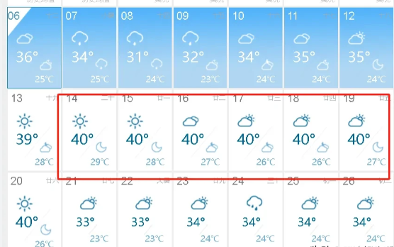 连续七天40℃，西安真的要热炸了…