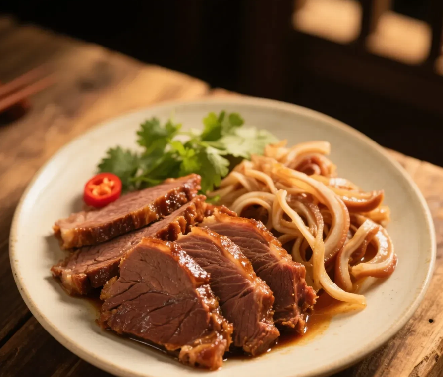 邻居家是卖猪头肉的，下午卖不完喂狗也不送人。以前夏天收摊时，剩下的肉虽说不新鲜，
