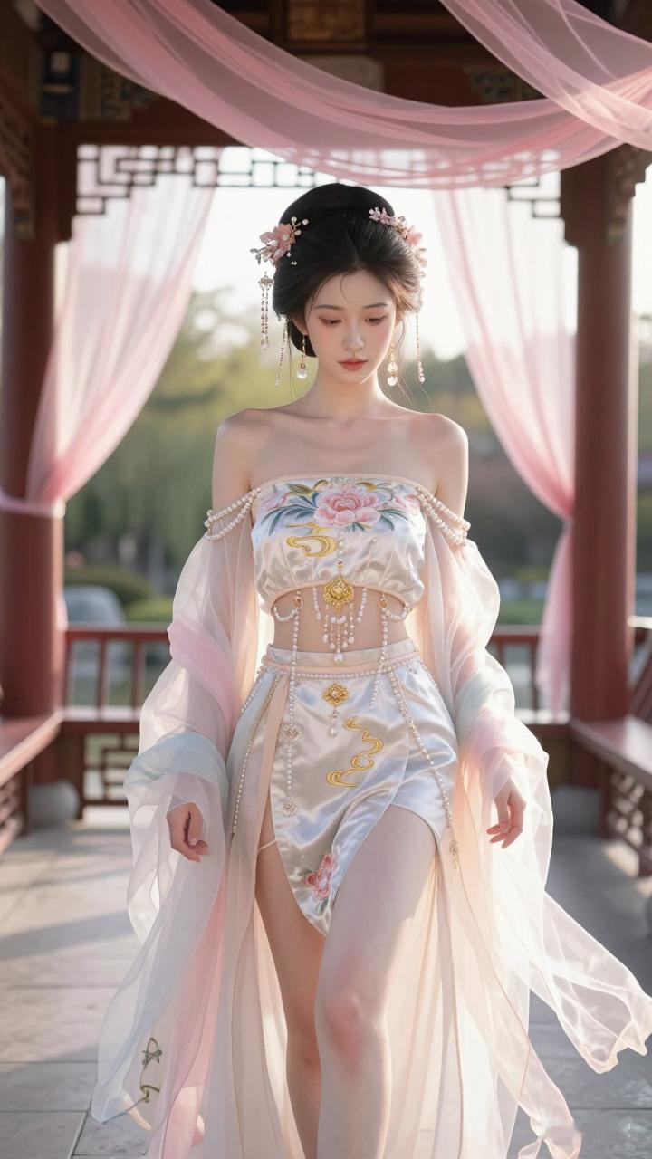 要说女人最耐看的长相，穿越回古代的仙气少女那模样就很绝。有清丽脱俗宛如仙子的，