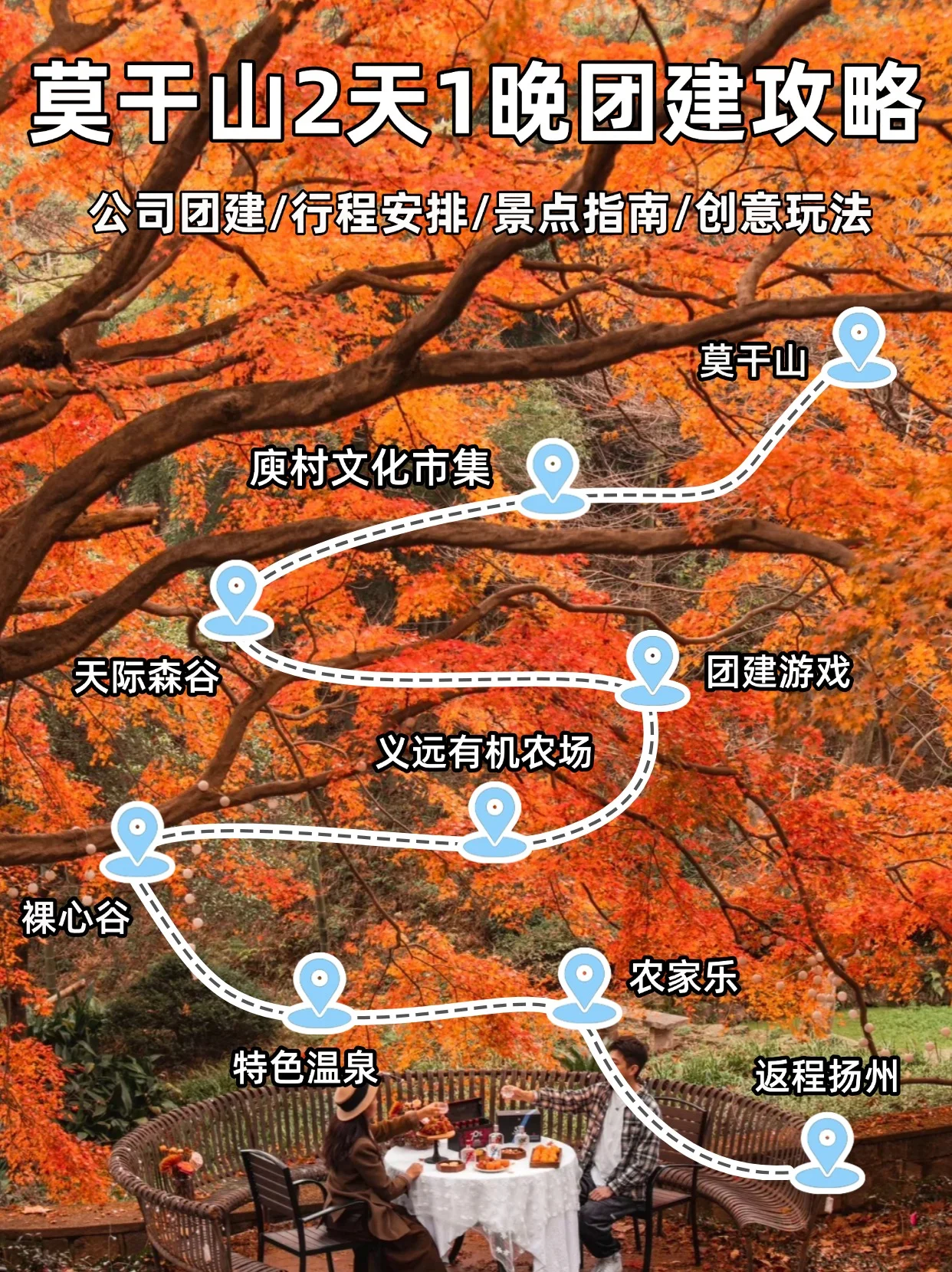 江浙沪团建丨莫干山2天1夜秋日团建攻略