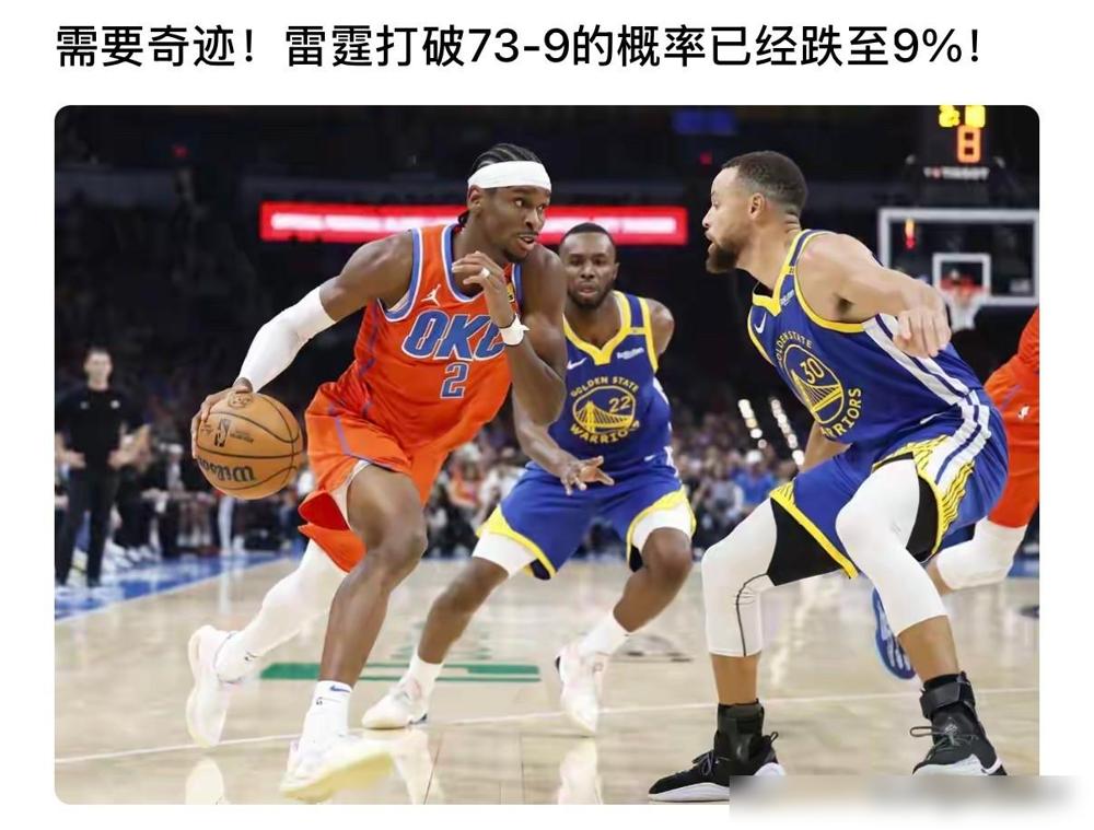 联盟硬捧雷霆的事实已经昭然若揭，在昨天雷霆遭遇第4败后，战绩来到26胜4败胜率8