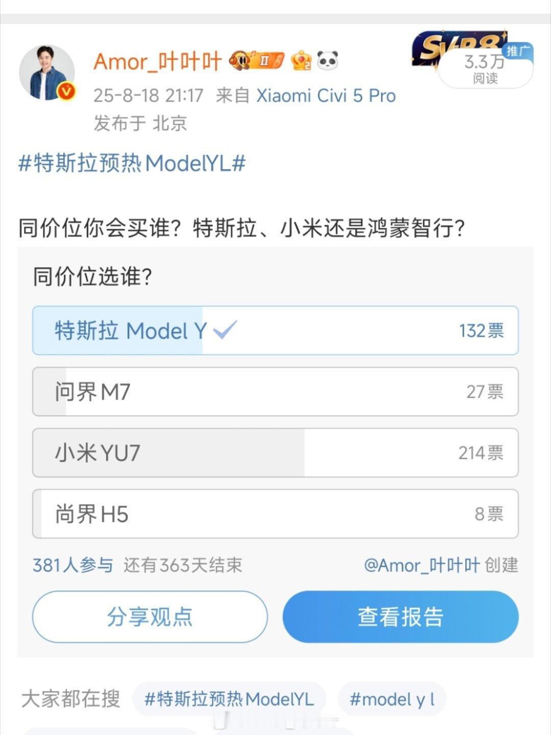 这张图能代表啥呢？首先是代表我看特斯拉可怜给它一票。其次是……​​​