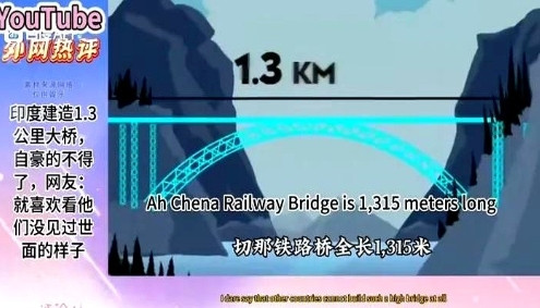 有消息称印度新增了一座长1.3公里的大桥，此事让印度全民倍感自豪。这座大桥采