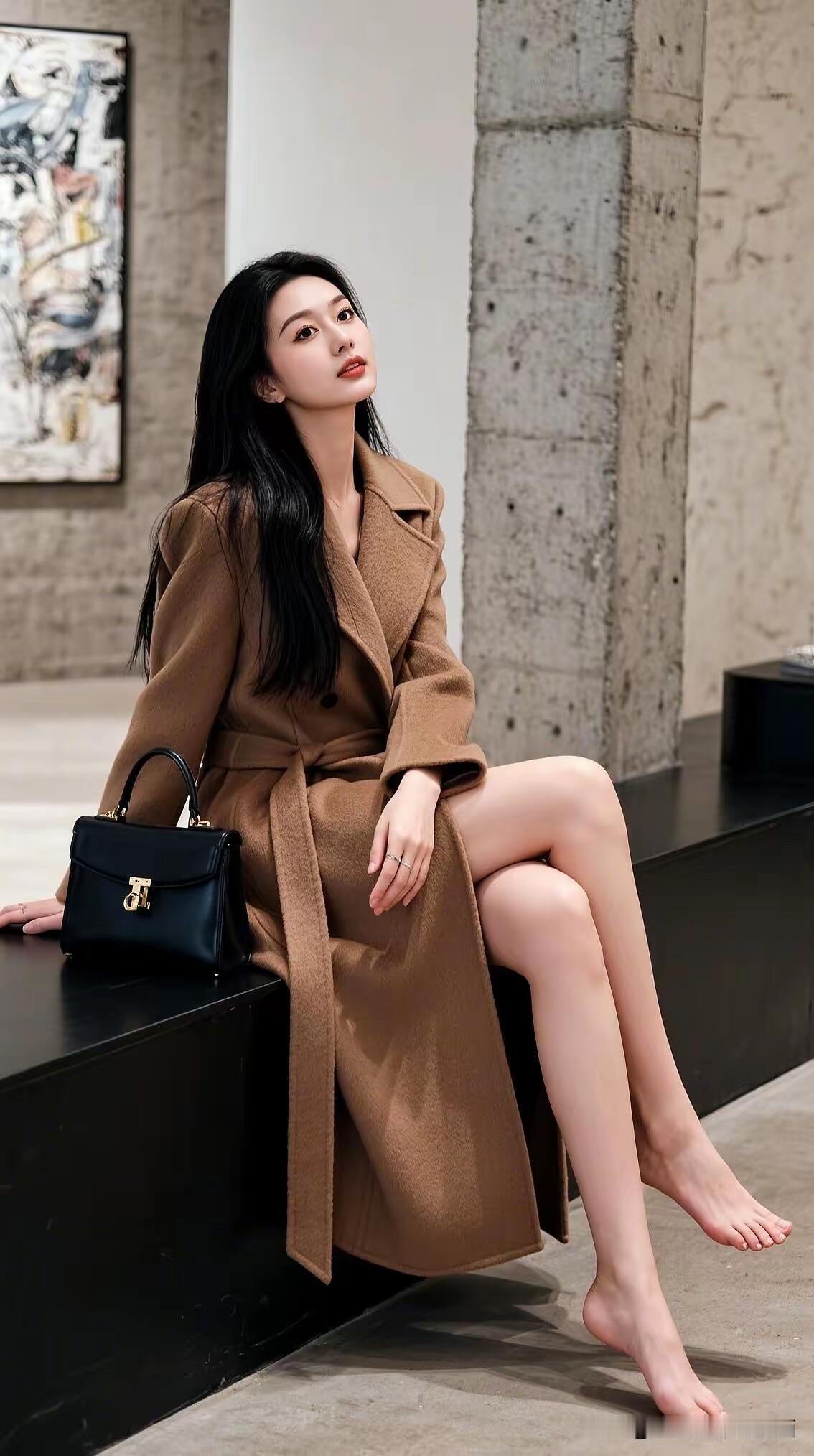 她长得好美啊，比女神高圆圆都要漂亮。她的气质清新，五官清秀，皮肤很白很好，身材匀