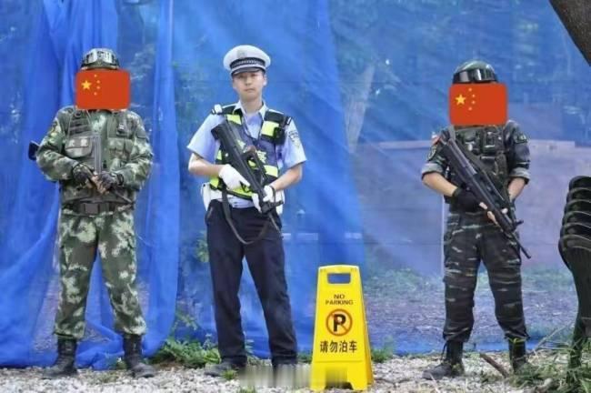 中华驻日派遣军，愿望是好的但错误也不少图中有身着中国军警服装的都是日本人，他们