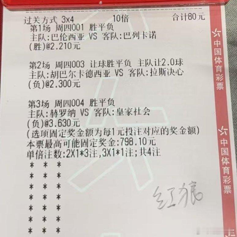 昨日私房：指数上红！竞彩三串四黑！