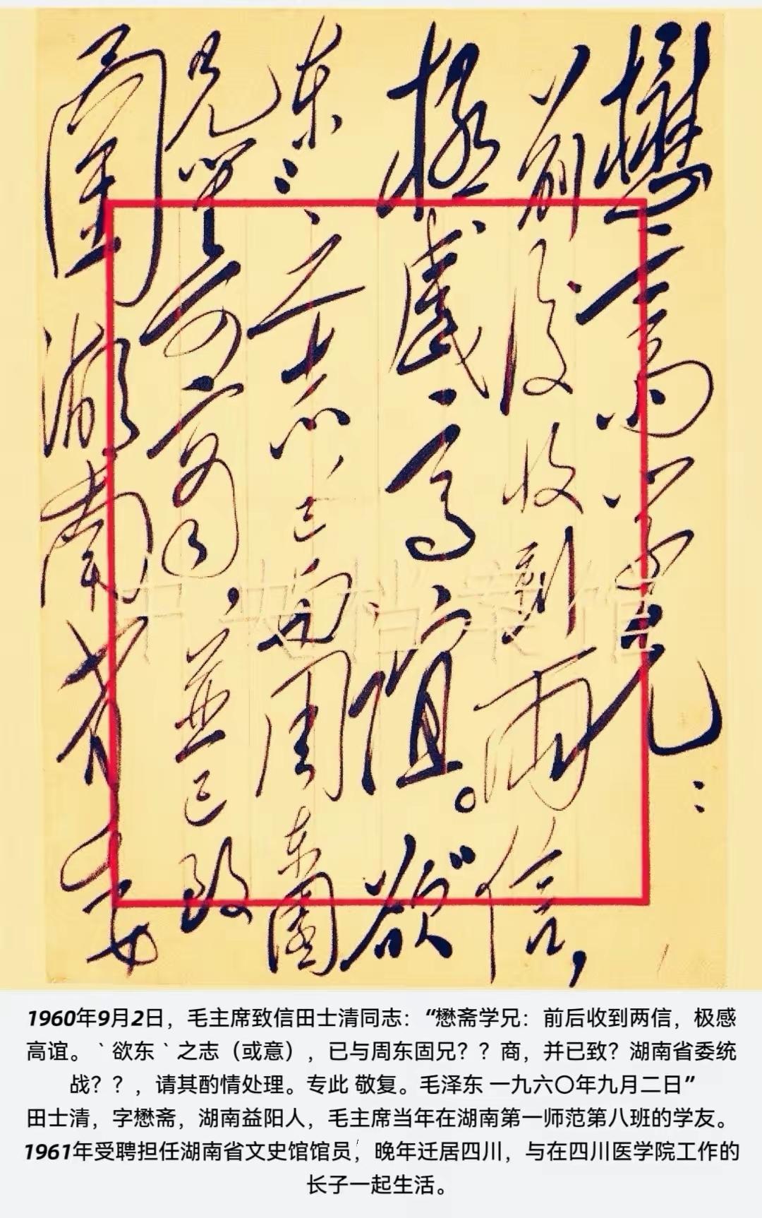 毛主席书法气势磅礴，洋洋洒洒，行云流水，前后欹让，左右俯仰，字形大小对比强烈，粗