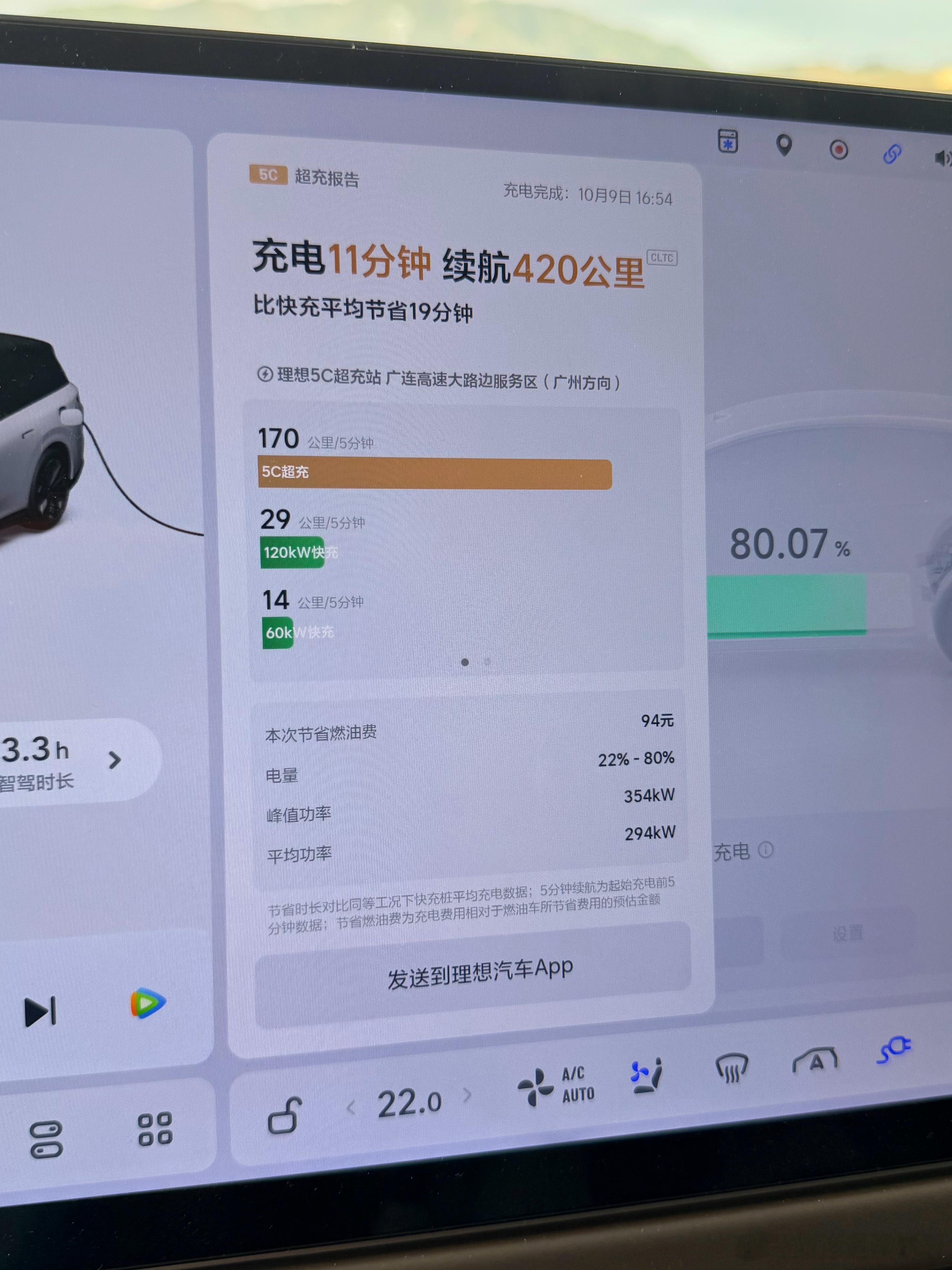 理想也是高速补能可以带来“Aha时刻”的品牌我们借的i8一来一回，两次充电