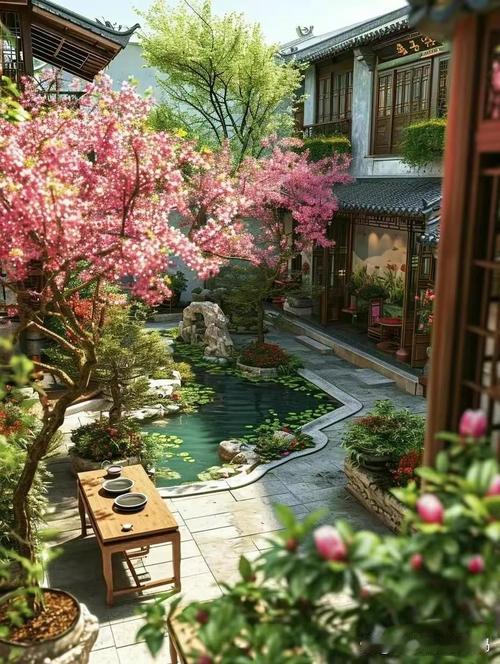 谢邀上联：闲居雅院观花落，下联：漫步柳岸赏絮飞，下联：独坐幽亭听雨声。