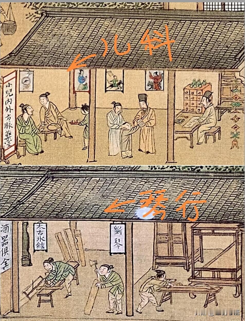 被明朝人的生活狠狠惊艳到了！谁还敢说明朝人古板啊！看仇英的《清明上河图》，直