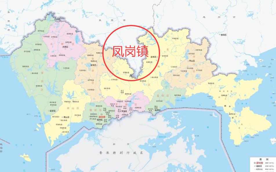 东莞凤岗镇是一根楔子，差点将深圳拦腰截断！从深圳龙华区坐公交车去深圳龙岗区，距离