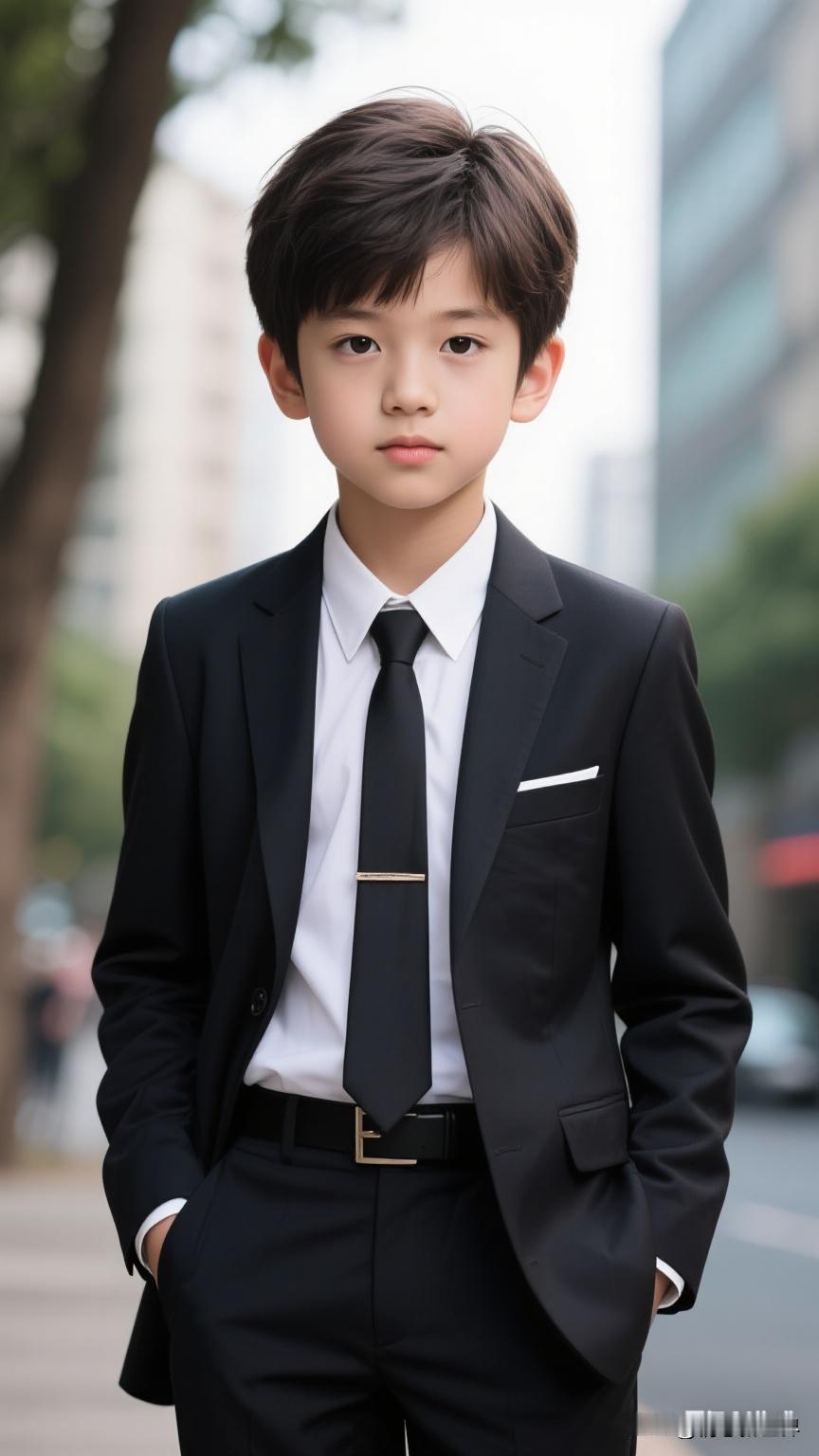 小绅士的时尚穿搭，黑白配尽显优雅气质！黑白衬衣穿搭男士黑白穿搭