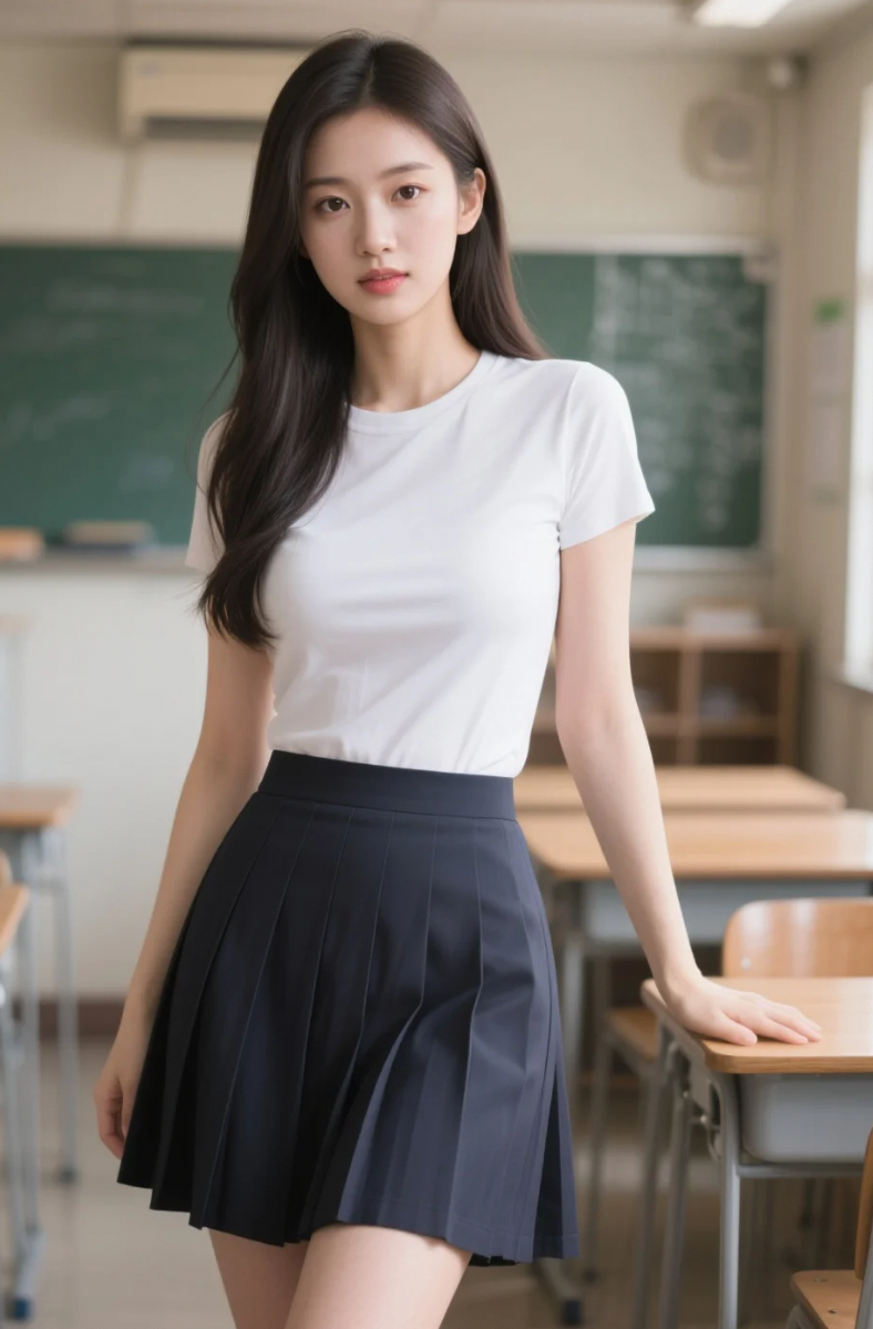 她不是在拍照，是在定义什么叫“氛围美人”