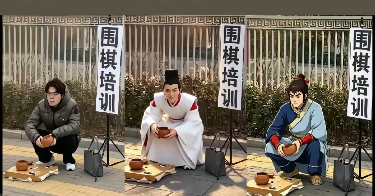 柯洁:如果最后那个下棋不会发光的话，你们俩一起上吧。​​​