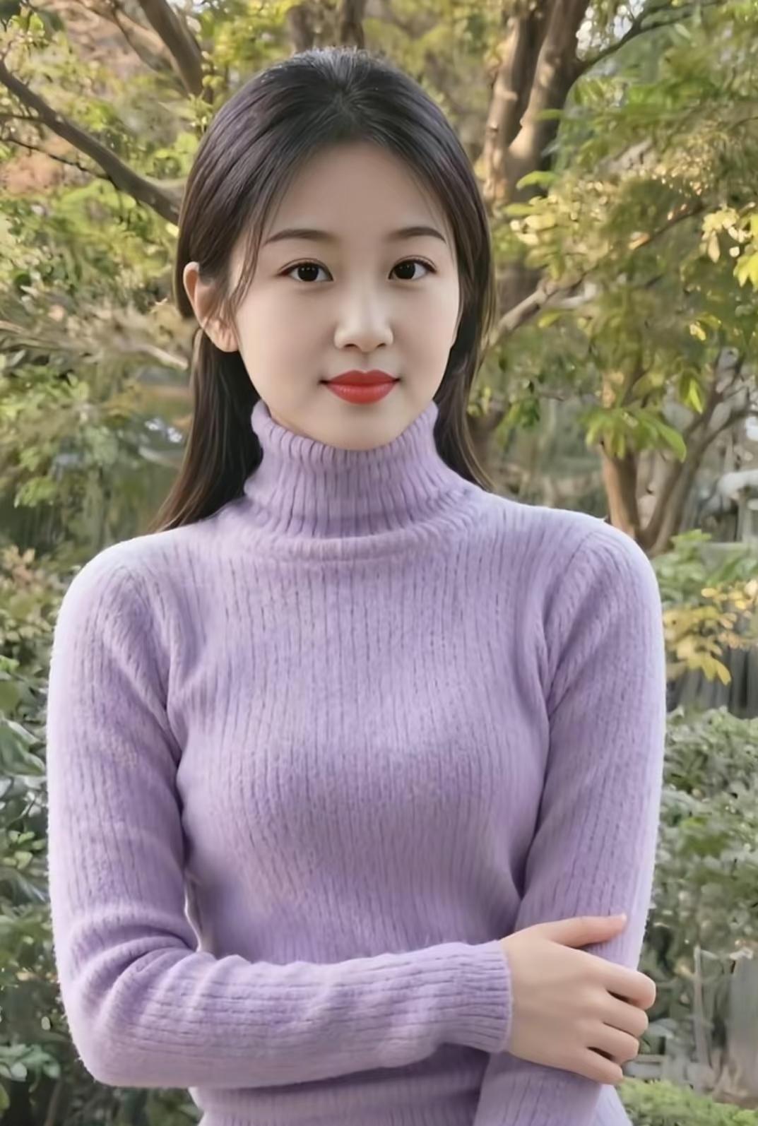 气质美女，福相满满！