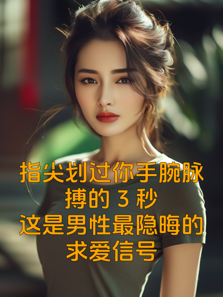指尖划过你手腕脉搏的3秒：这是男性最隐晦的求爱信号