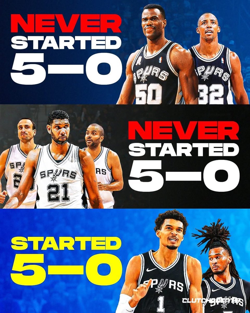 圣安东尼奥正在上演非凡篇章马刺队史首次以五战全胜开启新赛季。想想这意味着什么—