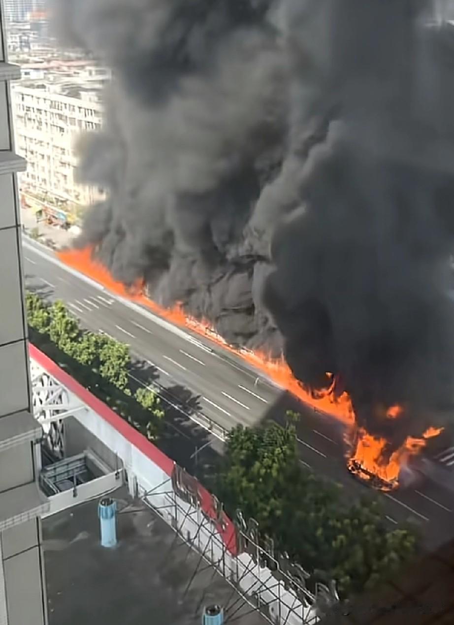 沙园地铁口这把火，把一堆电鸡烧成“黑炭骨架”了！下午路过工业大道，眼瞅着路