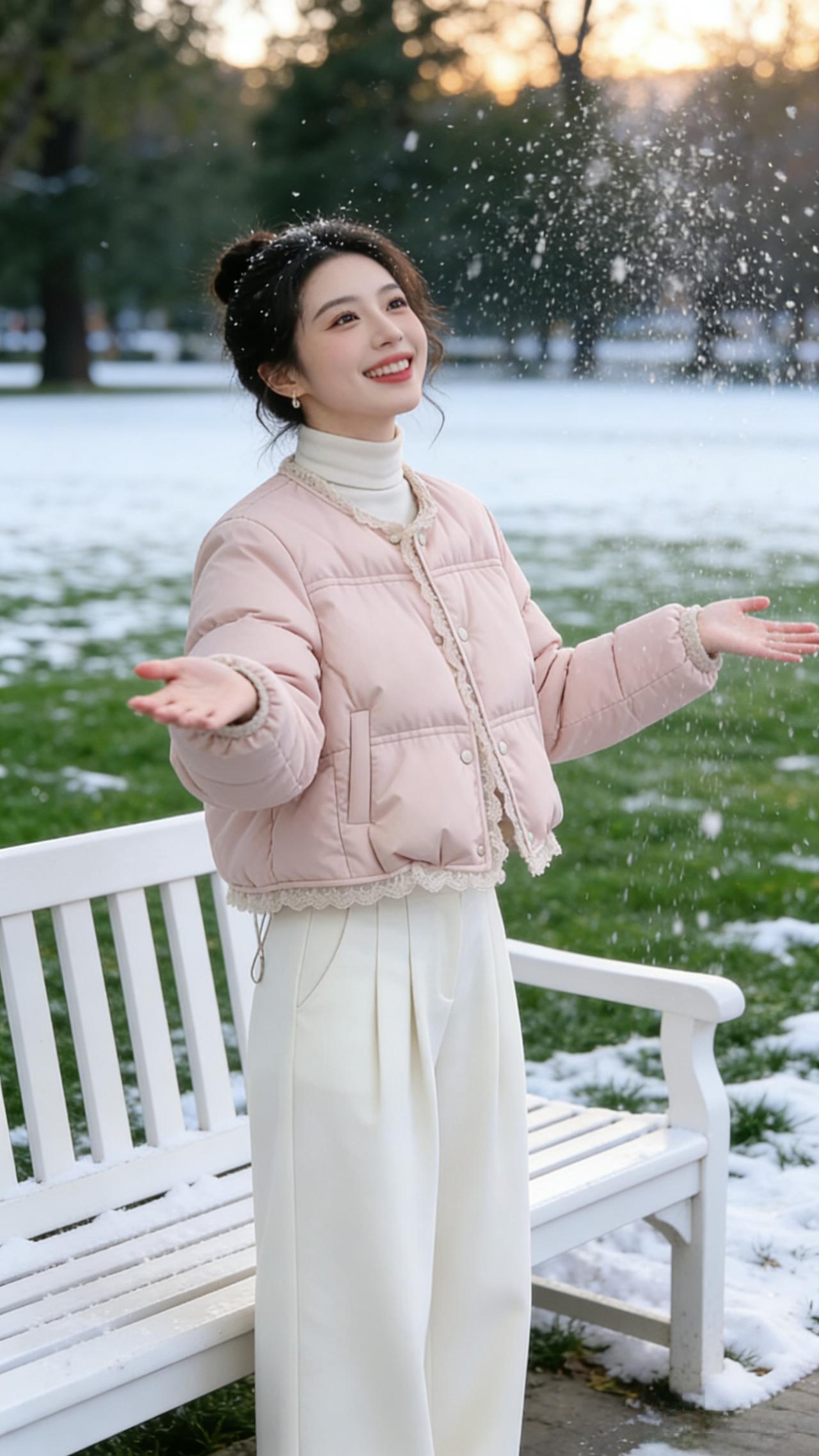 分享穿搭冬季穿搭少女感保暖穿搭棉服