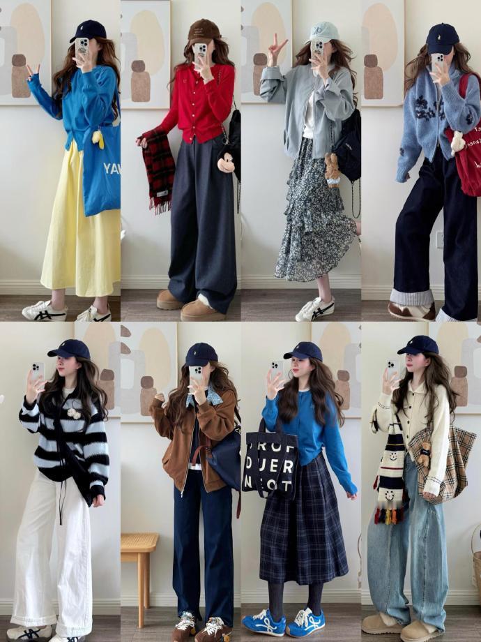 日常不重样的穿搭合集，温柔、简约、通勤、休闲全都有，每套都好抄作业，日常出门直接