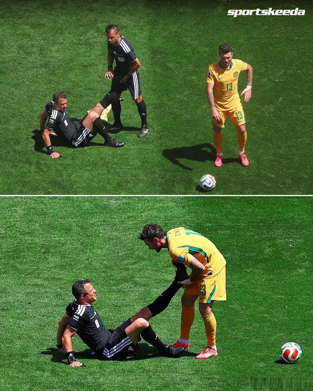 美国2-0澳大利亚裁判倒地了！费利克斯·兹瓦耶恐怕一时半会儿都忘不了这一幕。