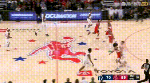 阿门18+8+3抢断（11中8）：毫不讲理贡献5暴扣！特别是图1的一条龙暴扣根