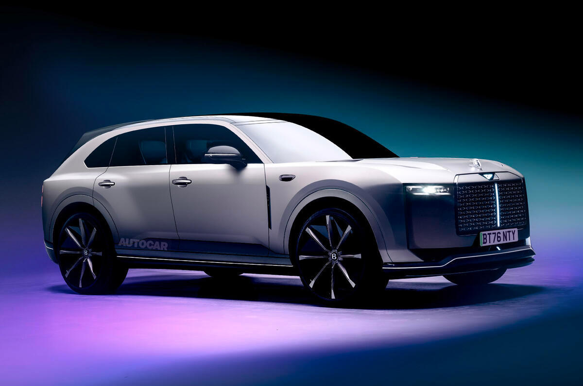 BentleyEV宾利第一台纯电车的预测图​​​​和谍照区别很大​​​​轮子