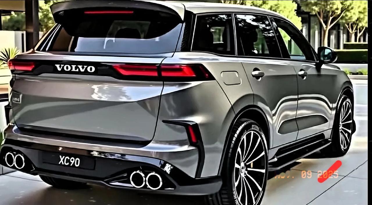 家人们！沃尔沃XC90新假想图太顶了！2.5T+四屏联动，奥迪Q7这次慌不慌？