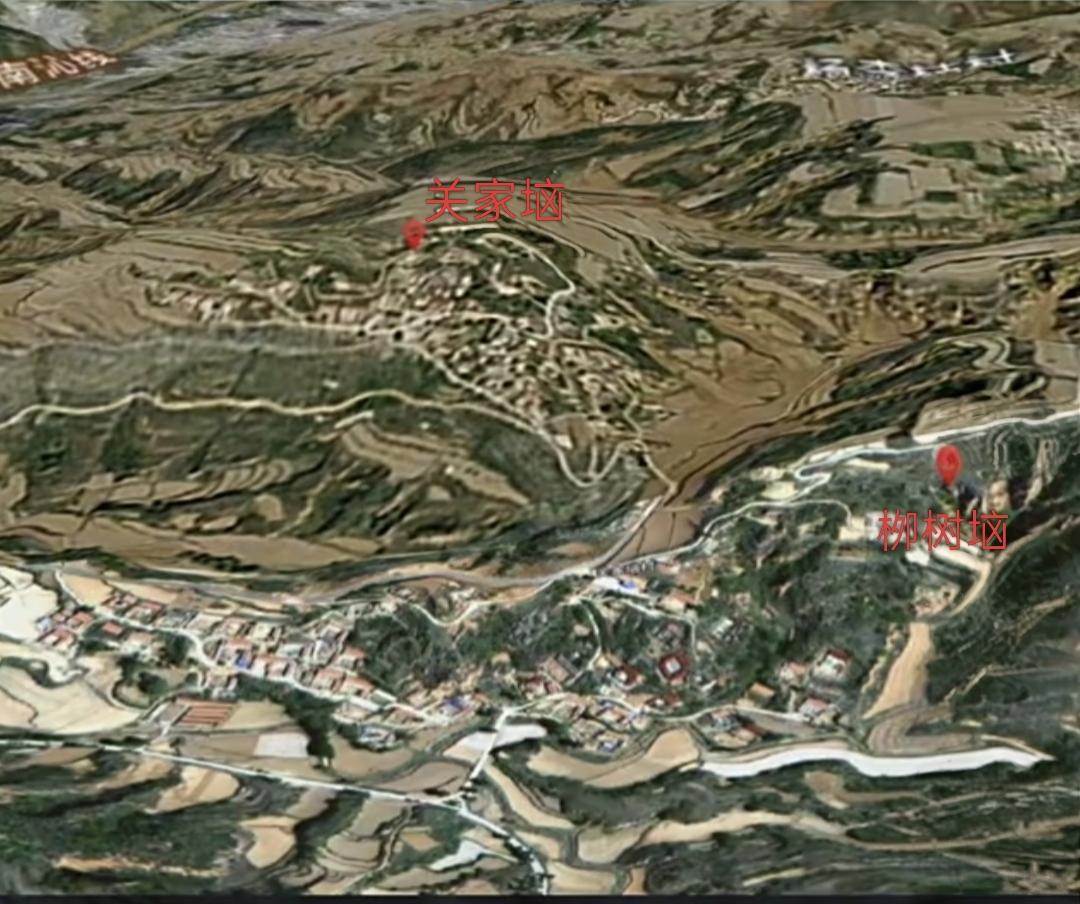 如图所示，是抗战时期著名的“关家垴战役”地形图，“关家垴”与对面的“栁树垴”同时