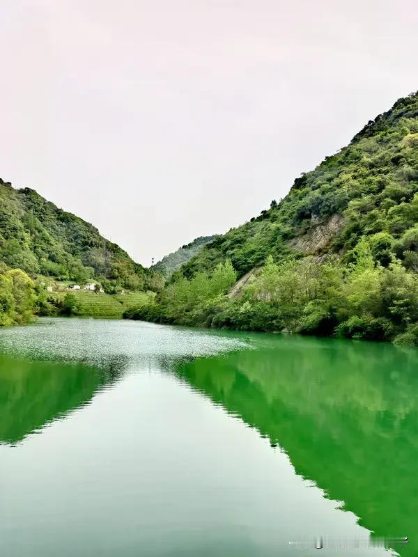 翻翻相册，那青山绿水的美照一下就把我拉回了那些美好的瞬间。有一处地方，湖水碧绿清