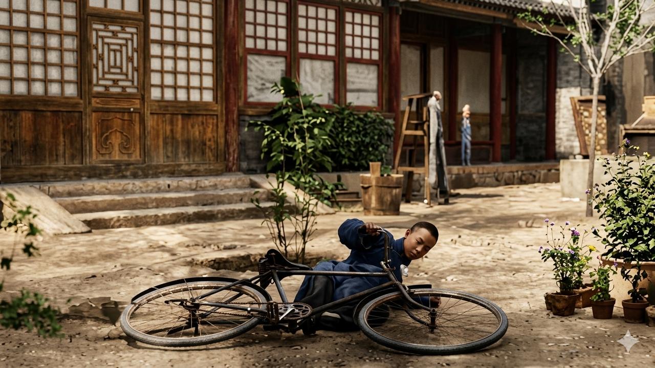 溥仪在紫禁城里生活时，是个不折不扣的“西方迷”，自行车是他的最爱之一。为了在宫里