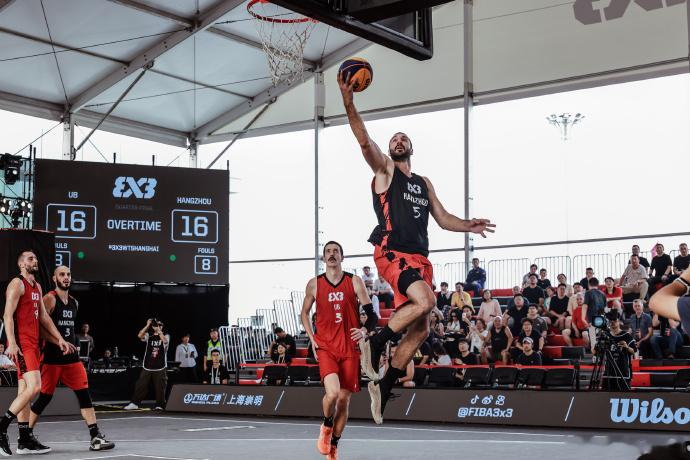 FIBA三篮: 头号种子出局, 杭州队19-16击败乌布队晋级四强