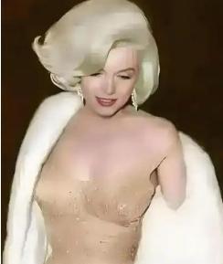 1962年，玛丽莲梦露为了参加肯尼迪的生日宴会，特别定制了镶满2500多颗钻石的