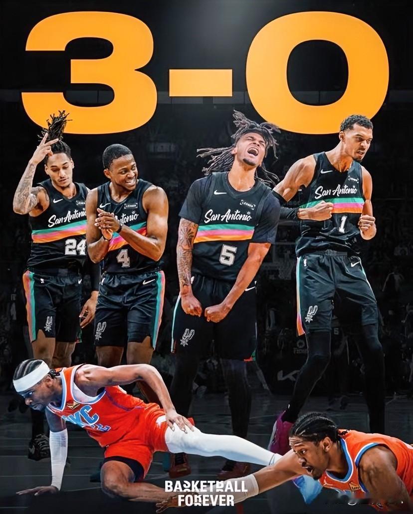 马刺3杀卫冕冠军！前途真的一片光明！1、历史级天赋怪文班亚马攻防一体，上限无