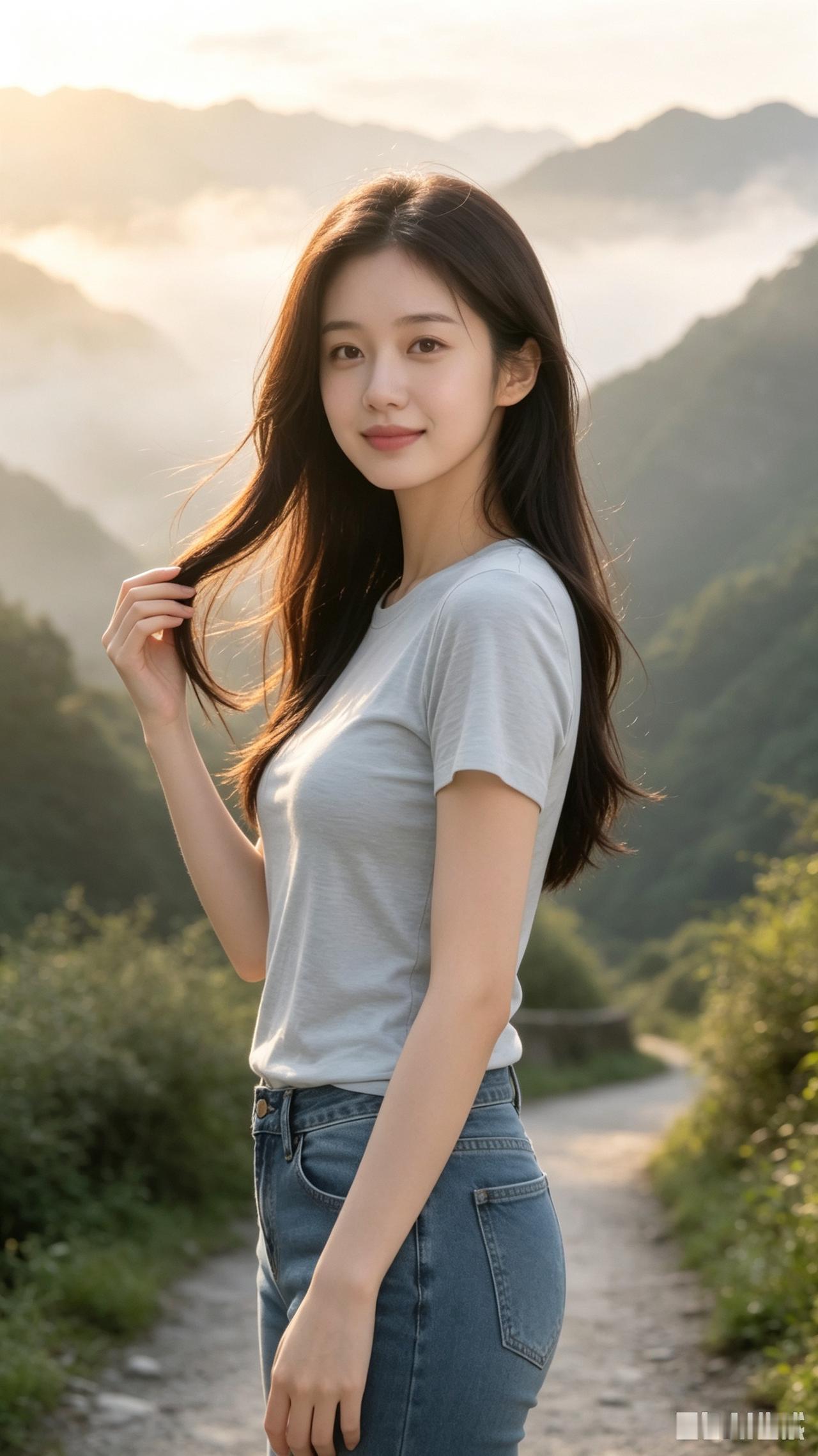 凝视着山间的景致，不禁忆起王维的诗句：“行到水穷处，坐看云起时”。当人生陷入困