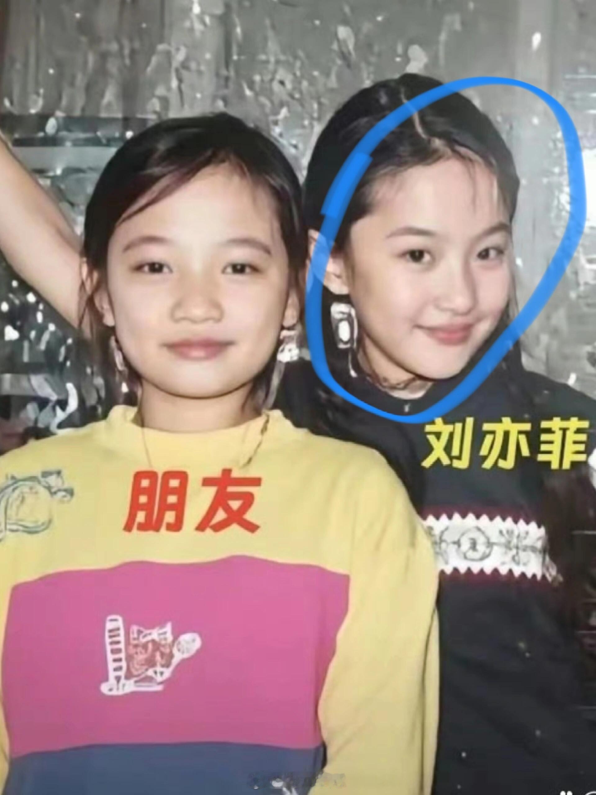 刘亦菲小时候就星模星样的