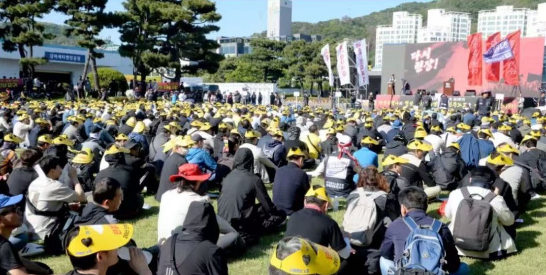 韩国现代汽车工会据外媒报道，韩国现代汽车工会（金属工会现代汽车支部）因今年劳资