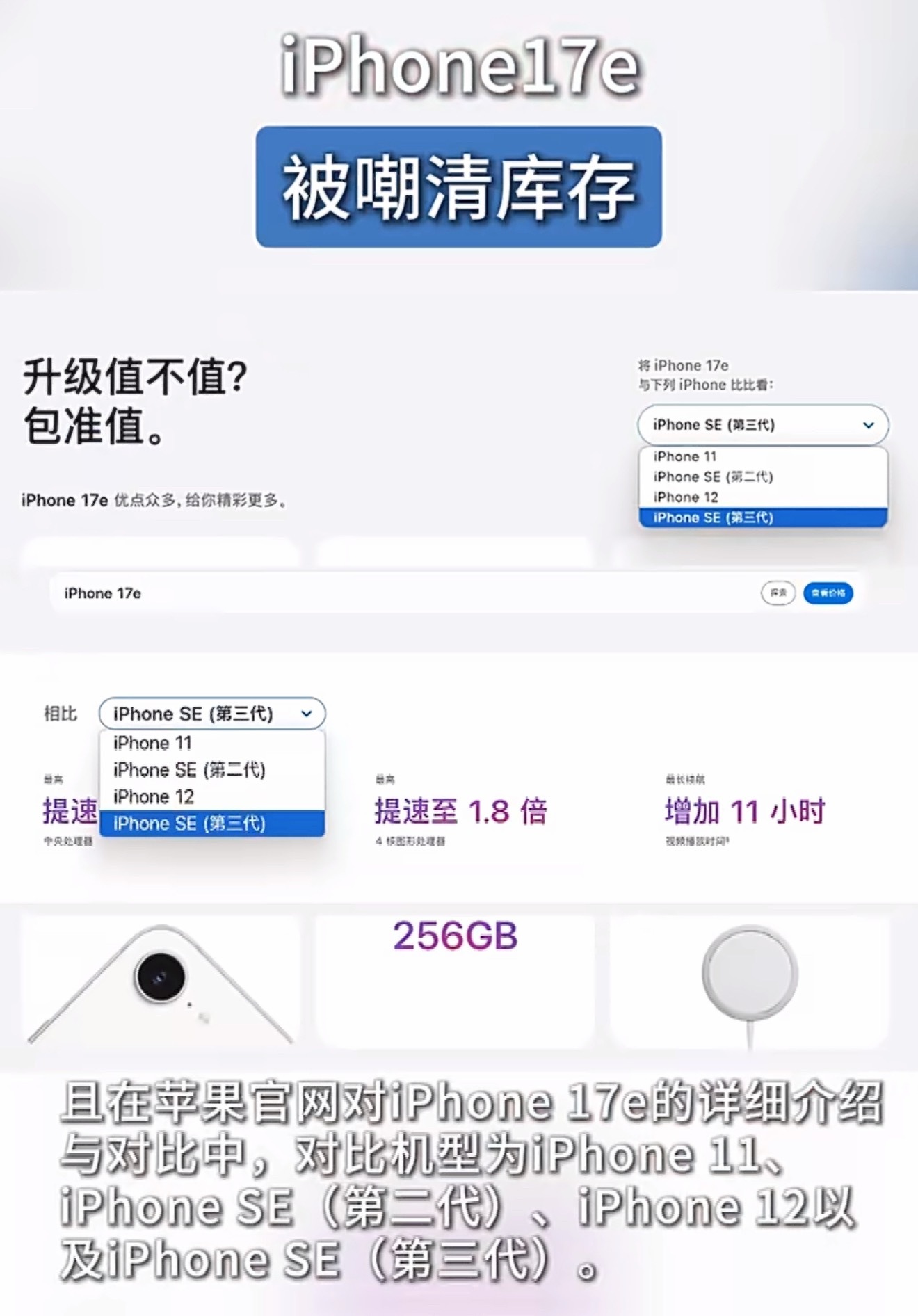 今夕是何年，苹果刚出的这个iPhone17e，好像让我回到了2017，还有刘海