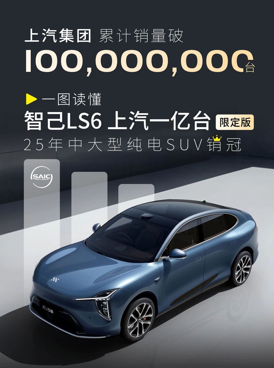 上汽卖出一亿台！智己LS6限定版究竟有多能打