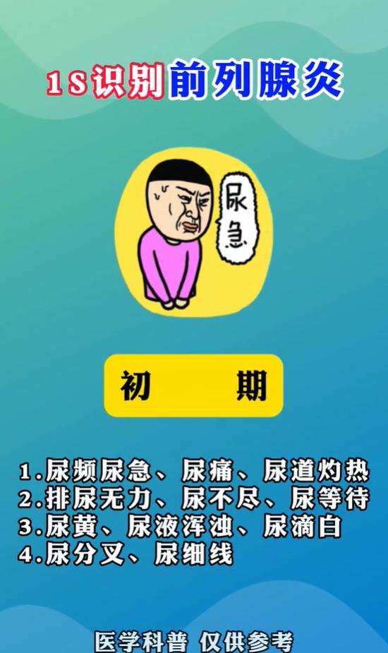 尿频乏力腰酸？分清前列腺问题三个阶段的表现