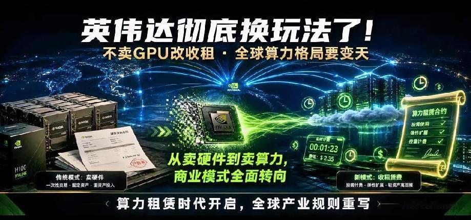 黄仁勋这老狐狸，彻底把桌子掀了。中午刚刷到这消息，惊得我睡意全无。英伟达以后