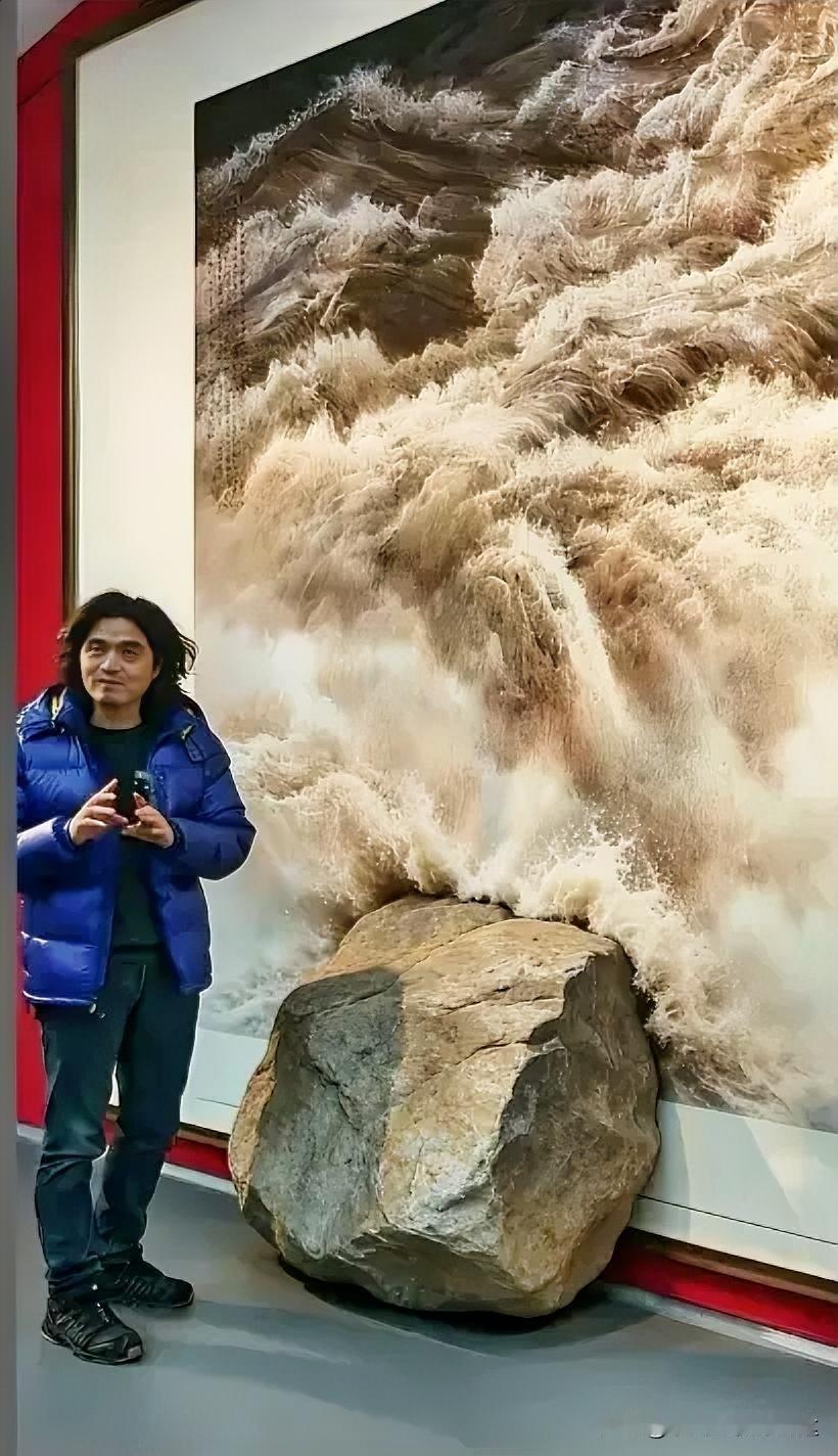 近日，著名黄河画家徐惠君，一幅价值380万元的画作，因为落款时候的失误，导致脚手