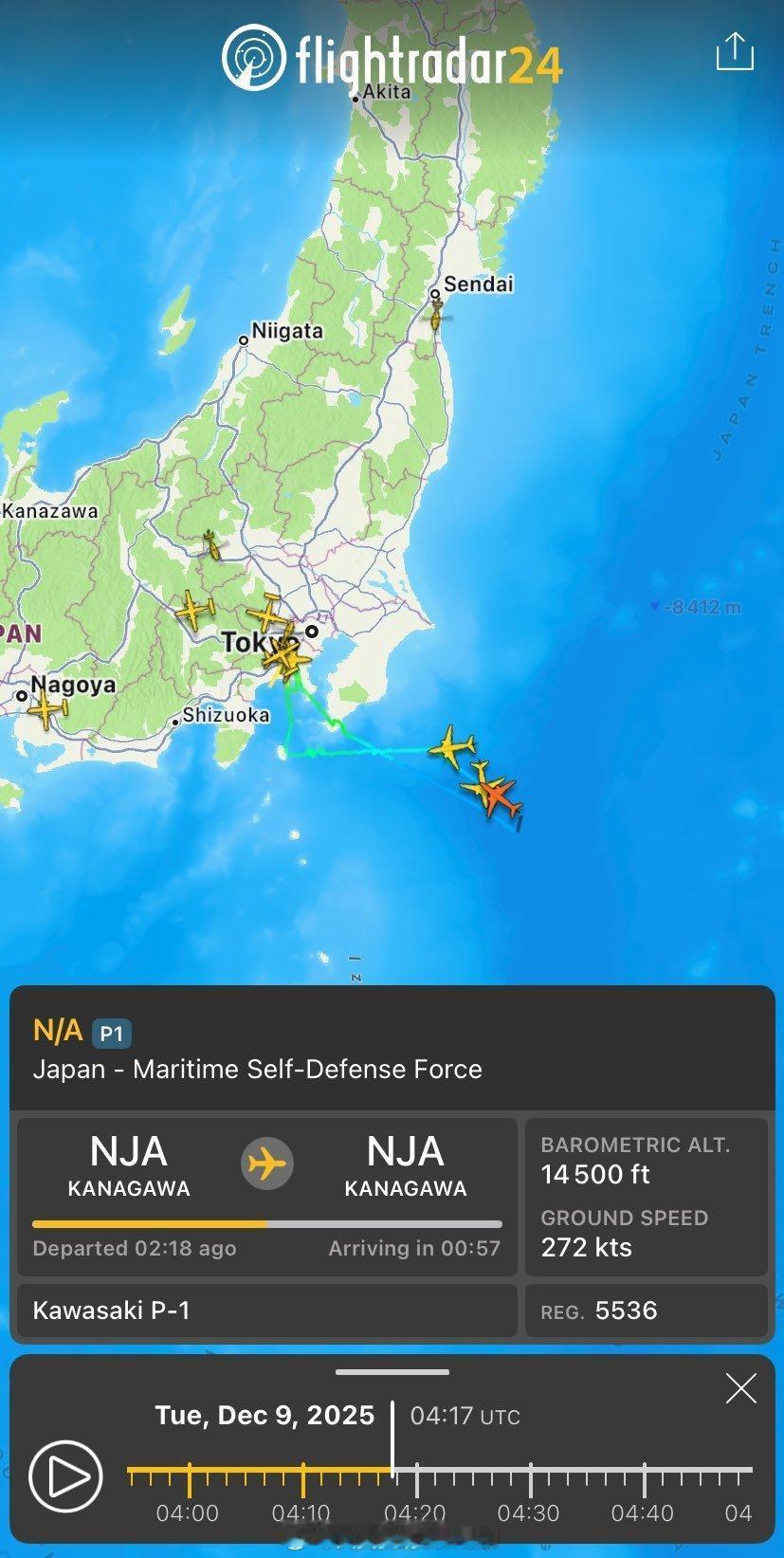 12月9日即昨天倭寇空自出动了12架F2战斗机满载48枚反舰导弹模拟对辽宁攻击