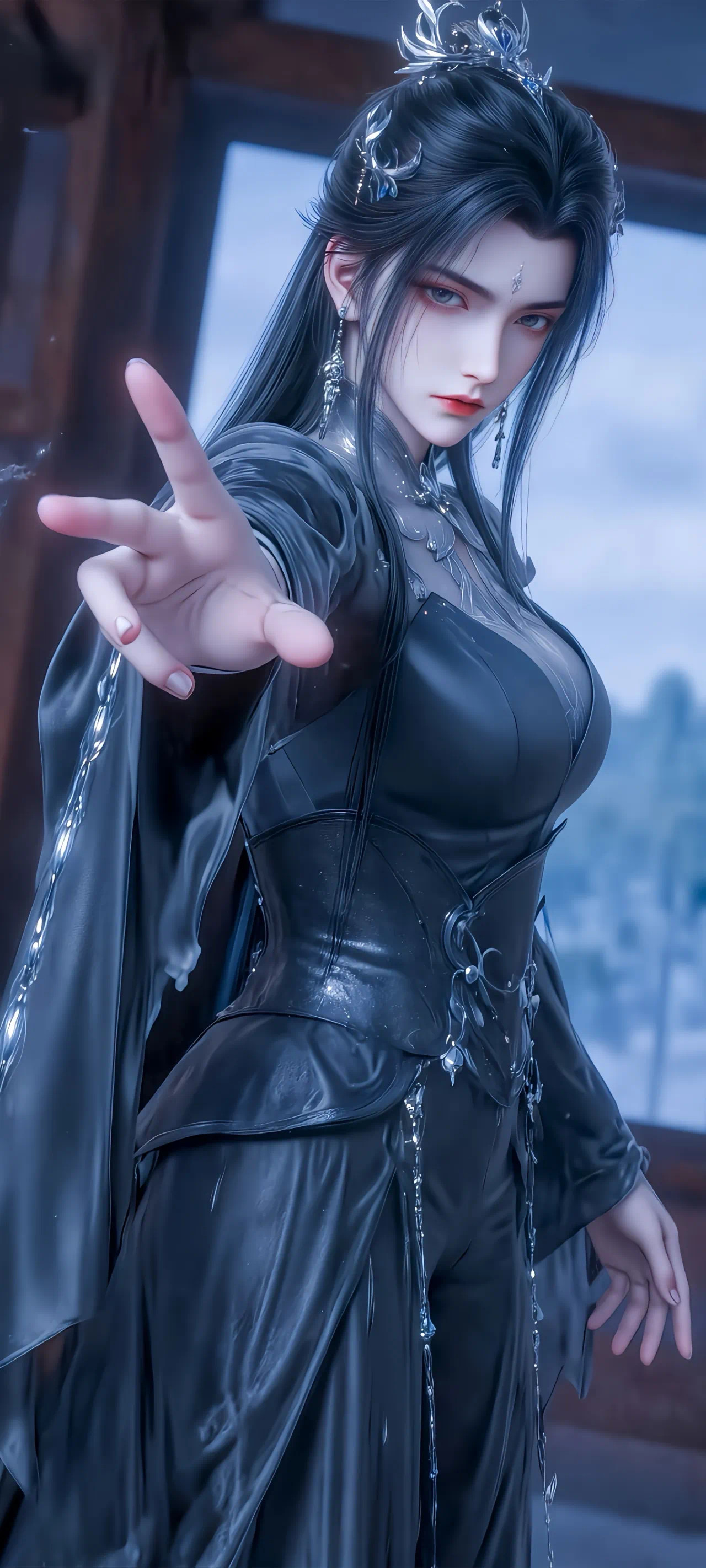 诛仙陆雪琪【精美壁纸】黑色侠客服饰，英姿飒爽！国产动漫​​​