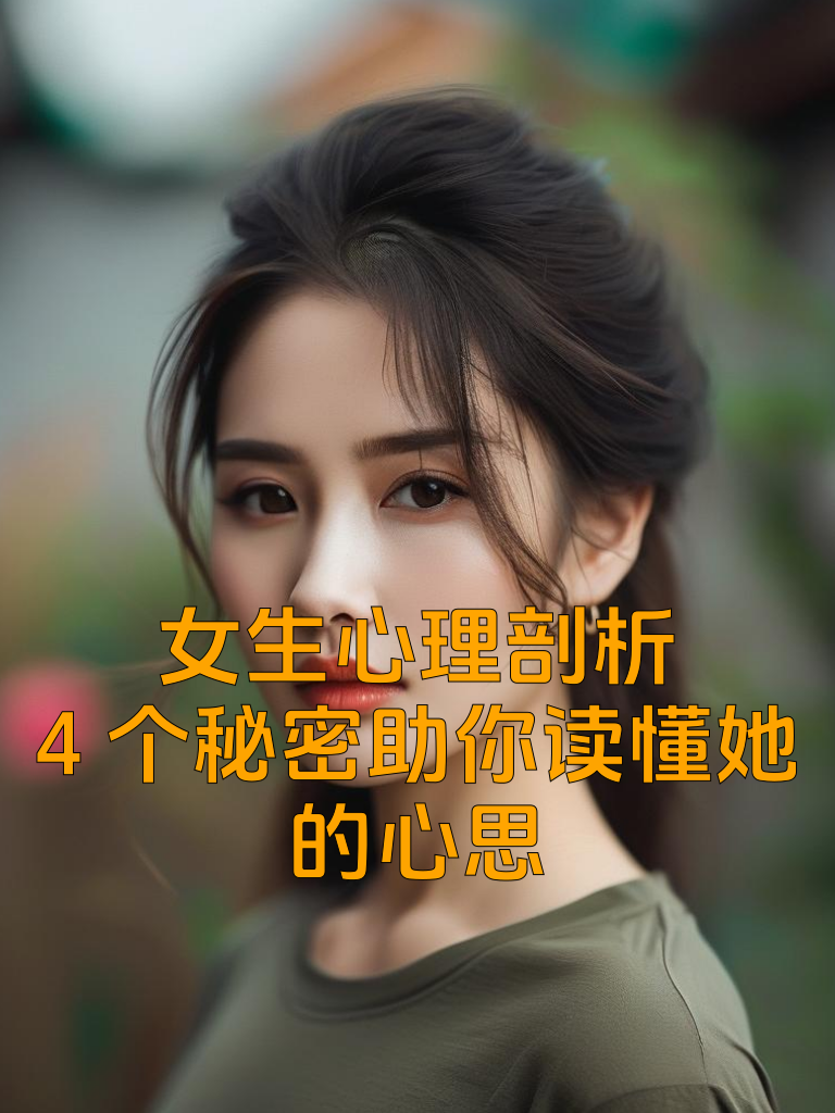女生心理剖析：4个秘密助你读懂她的心思